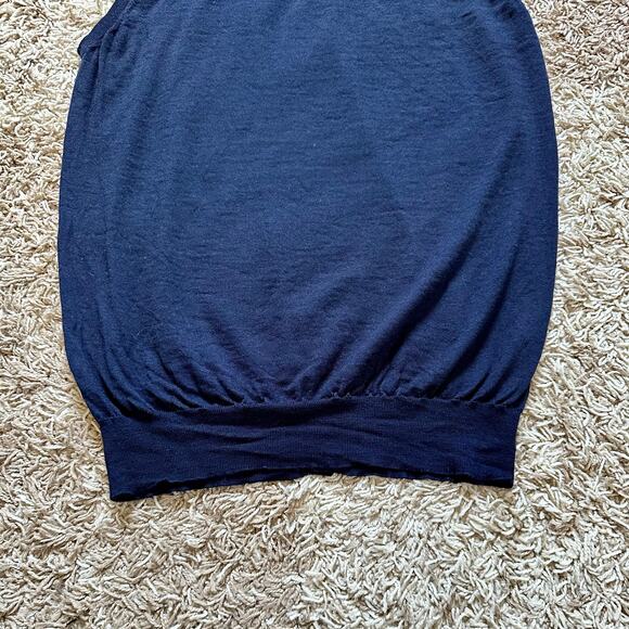 Maurizio Baldassari Cardigan Sweater Vest V Neck Sleeveless Wool Men’s Size L - Picture 8 of 10